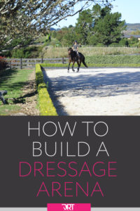 how to build a dressage arena
